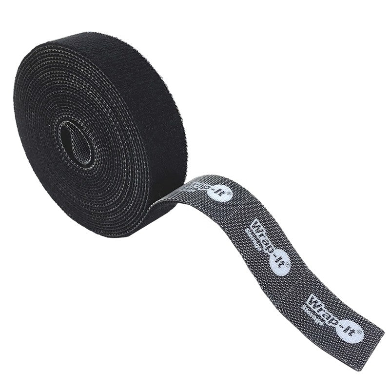 Wrap-It Storage 400-12x75PBL Perforated Roll, 3/4 in W, 12 ft L, Nylon, Black