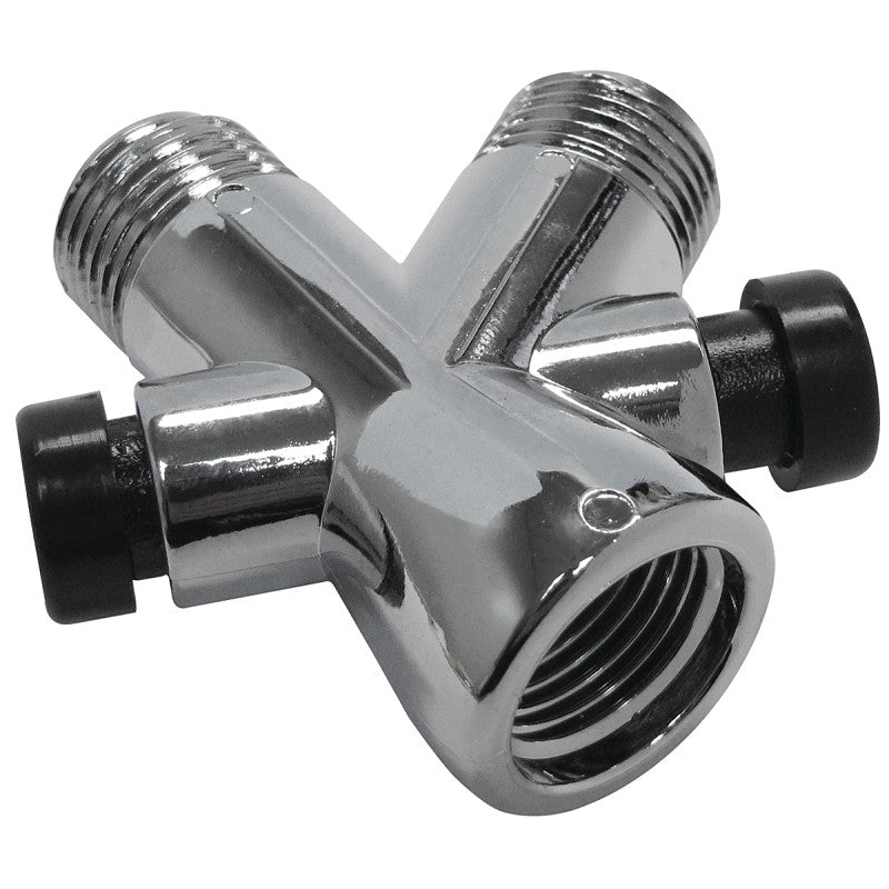 Plumb Pak PP825-7 Shower Arm Diverter, Plastic, Chrome