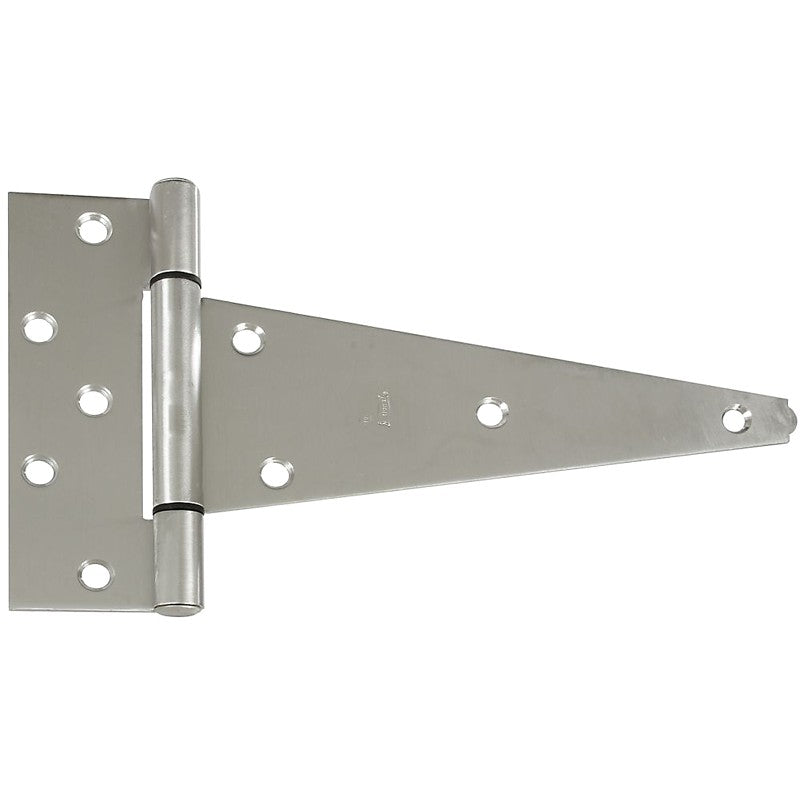 National Hardware N342-535 Extra Heavy-Duty Tee Hinge, Stainless Steel, Stainless Steel, Tight Pin