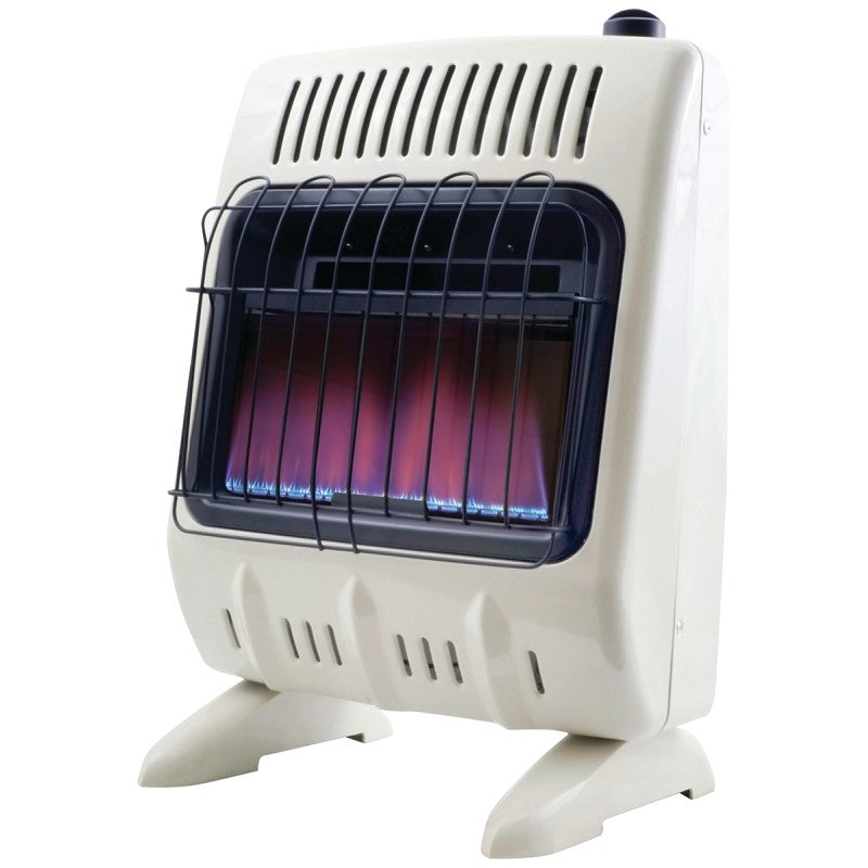 Mr. Heater F299710 Vent-Free Blue Flame Gas Heater, 20 lb Fuel Tank, Propane, 10000 Btu, 250 sq-ft Heating Area