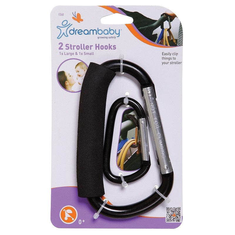 Dreambaby EZY-Fit Series L260 Stroller Hook, Jumbo, For: Strollers, Shopping Carts, Wheelchairs, Walkers or More