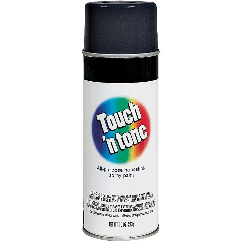 Touch 'N Tone 55276830 Spray Paint, Gloss, Black, 10 oz, Can