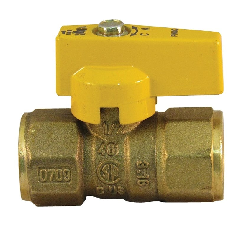 Pro-Flex PFGV-F12B Gas Valve, 1/2 in Connection