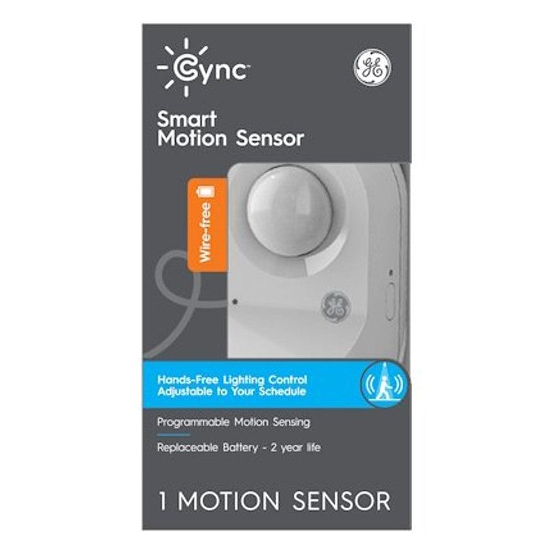 GE 93105005 Smart Motion Sensor, 105 deg Sensing, 20 ft Sensing, White