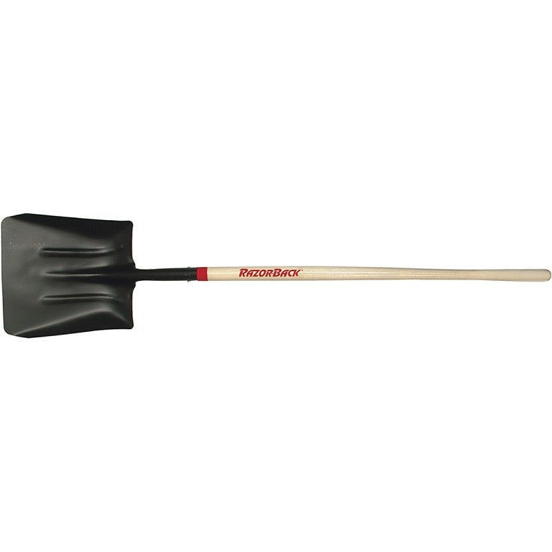 Razor-Back 54246 Coal and Street Shovel, 13-1/2 in W Blade, 14-1/2 in L Blade, Steel Blade, Straight Handle