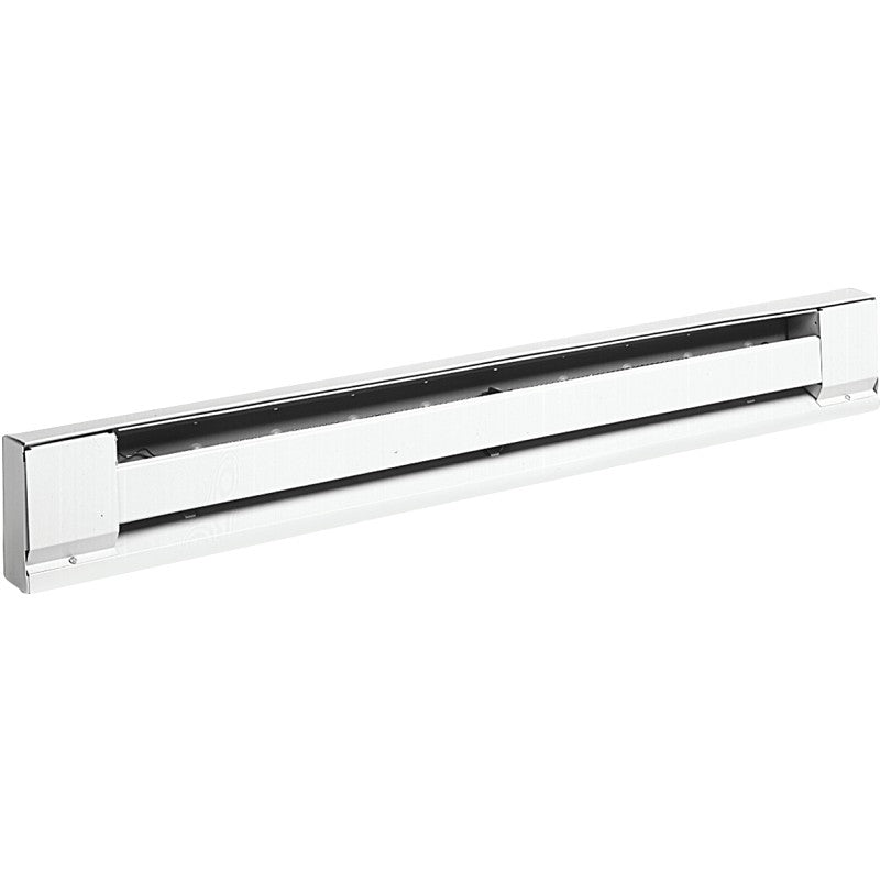 TPI 2900S Series H2910-048SW Baseboard Heater, 4.2/3.6 A, 208/240 V, 3413/2550 Btu/hr BTU, White