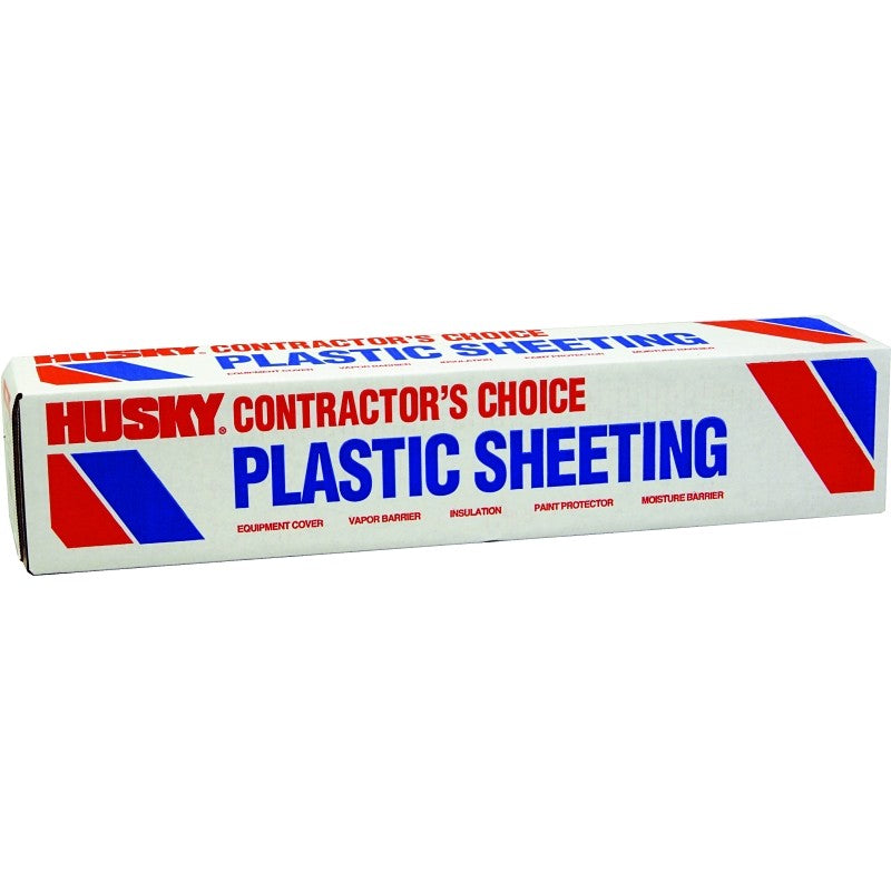 Poly-America CF0112-0400C Painter's Sheeting, 1 mil Thick, 400 ft L, 12 ft W, Clear