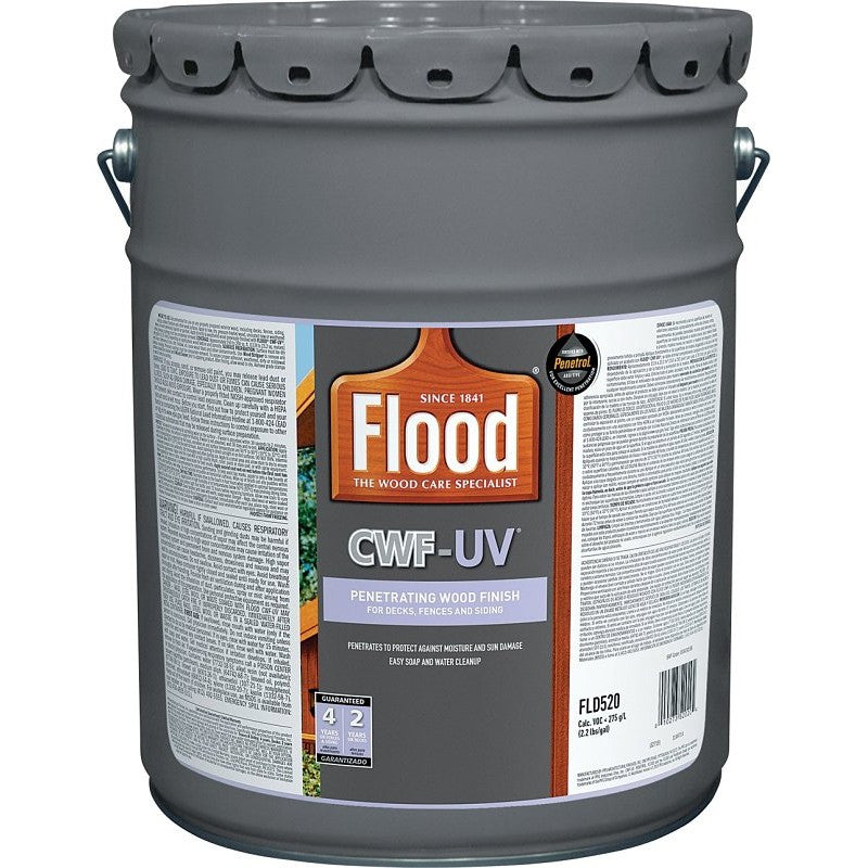 Flood FLD521-01 Wood Finish, Redwood, Liquid, 1 gal (Pack of 4)