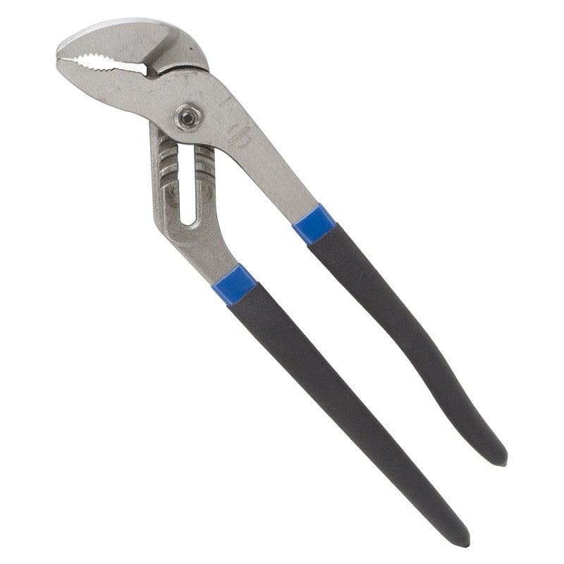 Vulcan PC980-06 Groove Joint Plier, 12 in OAL, 2 in Jaw, Black & Blue Handle, Non-Slip Handle, 2 in W Jaw