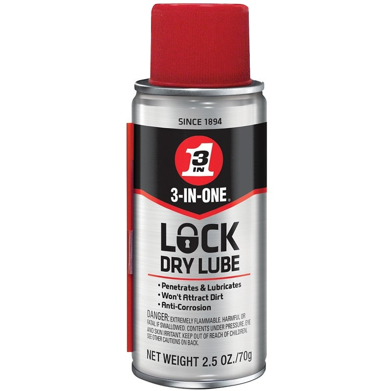 3-In-One 120074 Lubricant, 2.5 oz, Aerosol Can, Liquid (Pack of 24)