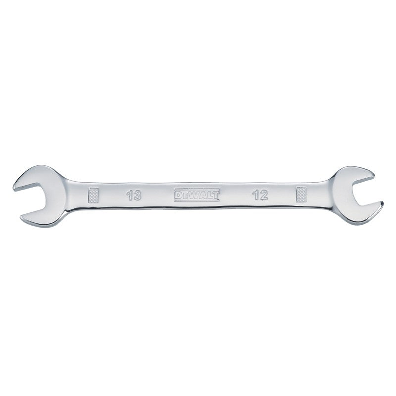 DEWALT DWMT75433OSP Open End Wrench, Metric, 12 x 13 mm Head, 6-5/32 in L, Polished Chrome
