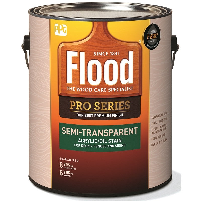 Flood FLD812-01 Wood Stain, Liquid, 1 gal (Pack of 4)
