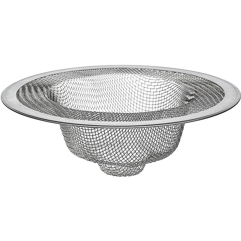 Danco 88822 Mesh Strainer, 4-1/2 in Dia, Stainless Steel, 4-1/2 in Mesh, For: 4-1/2 in Drain Opening Kitchen Sink (Pack of 3)
