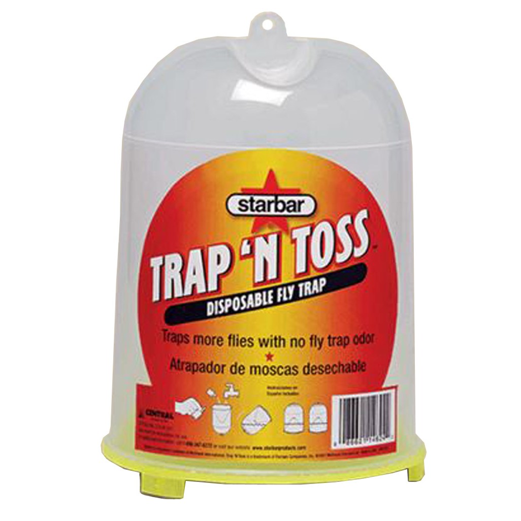 Starbar Trap 'N Toss 100520149 Disposable Fly Trap, Granular, Fish