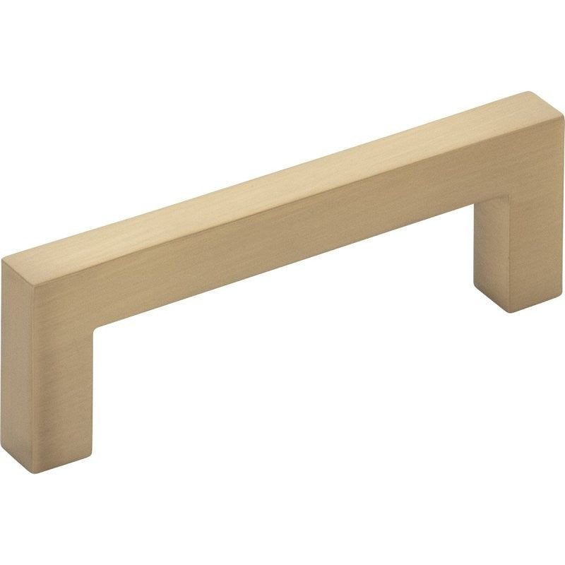 KasaWare K7063SBZ-8 Square Bar Cabinet Pull, 3-3/8 in L Handle, 1-1/8 in Projection, Zinc, Satin Bronze