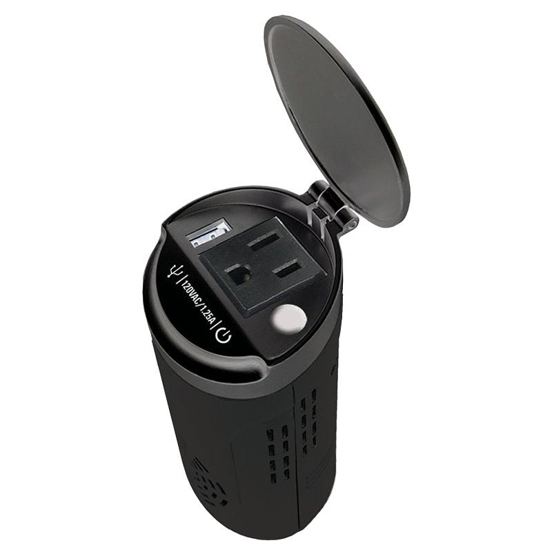 Schumacher XI15 Power Converter, 10/15 VDC Input, 110/125 VAC Output, 150 W, 0.3 to 15 A, Black