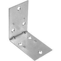 Double Wide Corner Braces 2-1/2 By 1-1/2 By 0.07 Inch Zinc Plated Steel 2 Pack