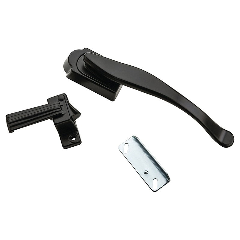 National Hardware V1331 Series N100-034 Lift Lever Latch, Black, 1-3/4 in Hole Spacing, Zinc, 3/4 to 1-1/4 in Thick Door
