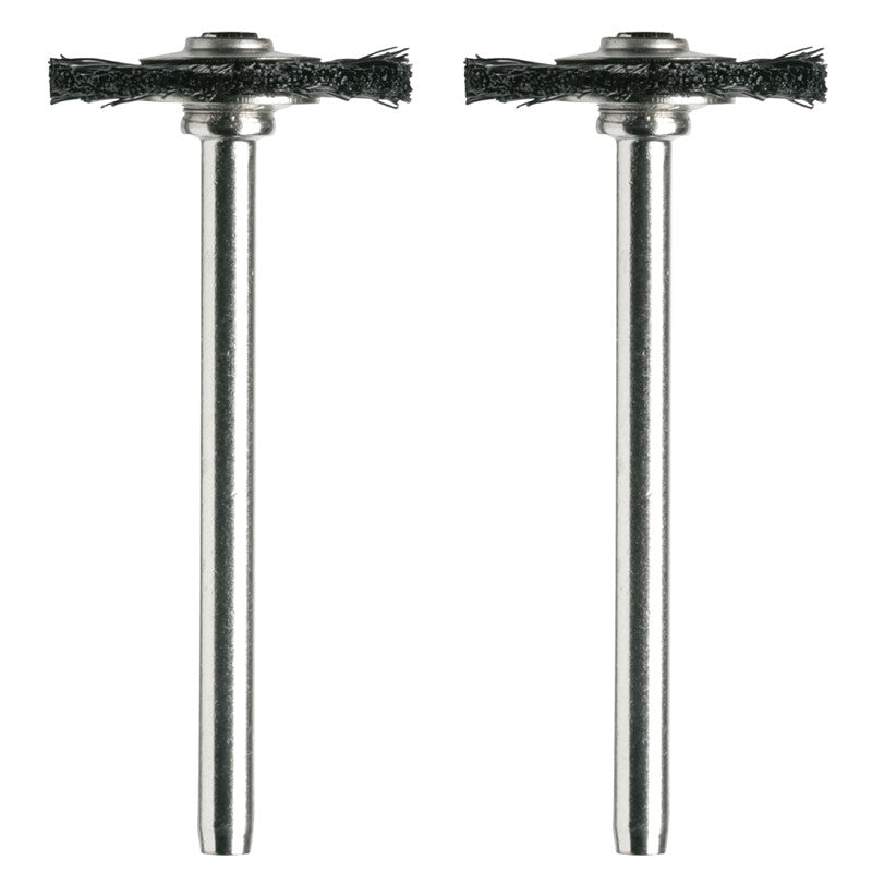 Dremel 403-02 Bristle Brush, 3/4 in Dia, 1/8 in Arbor/Shank, Nylon Bristle