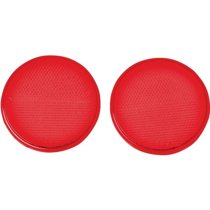 Hy-Ko CDRF-4R Carded Reflector, Press-On Mounting, 9.63 in L Post, Red Reflector