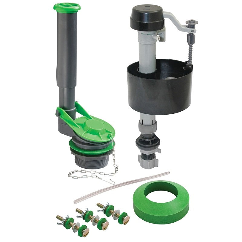 Keeney K830-16BX Toilet Tank Repair Kit, Plastic, Gray/Green