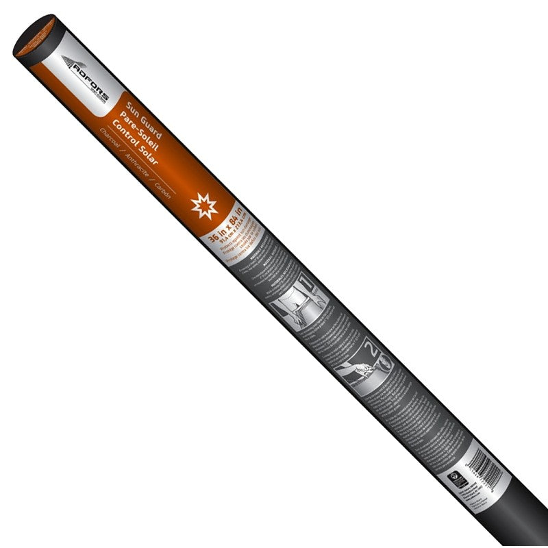 Adfors FCS9578/FCS8968-M Solar Screen, 7 ft L, 36 in W, Fiberglass, Charcoal, 0.011 Dia Wire