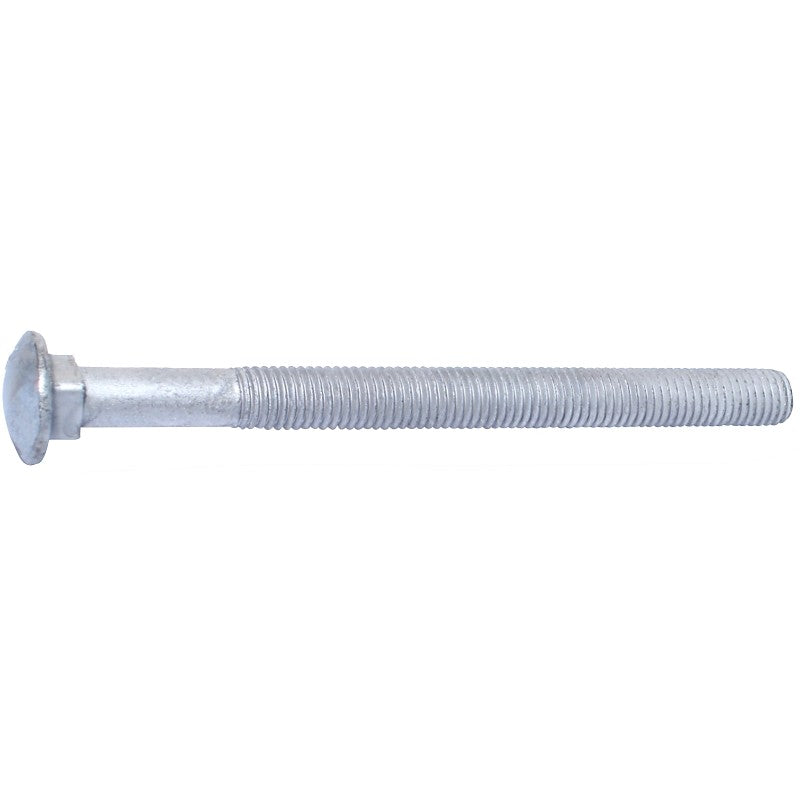 Midwest Fastener 53643 Carriage Bolt, 5/8-11 Thread, 8 in OAL, Galvanized, 15/PK
