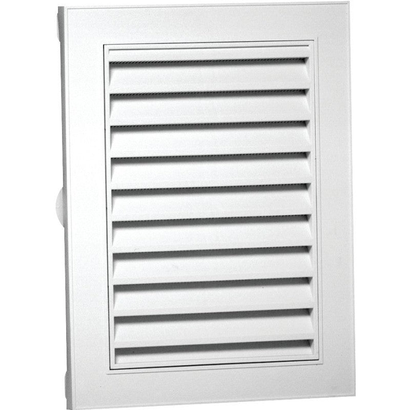Duraflo 626075-00 Gable Vent, 18 in L, 12 in W, Polypropylene, White