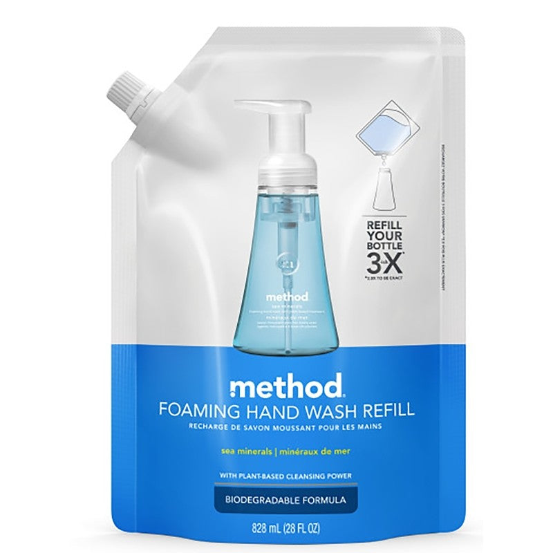 method 328110 Foaming Hand Wash Refill, Liquid, Pleasant, 28 fl-oz Tub