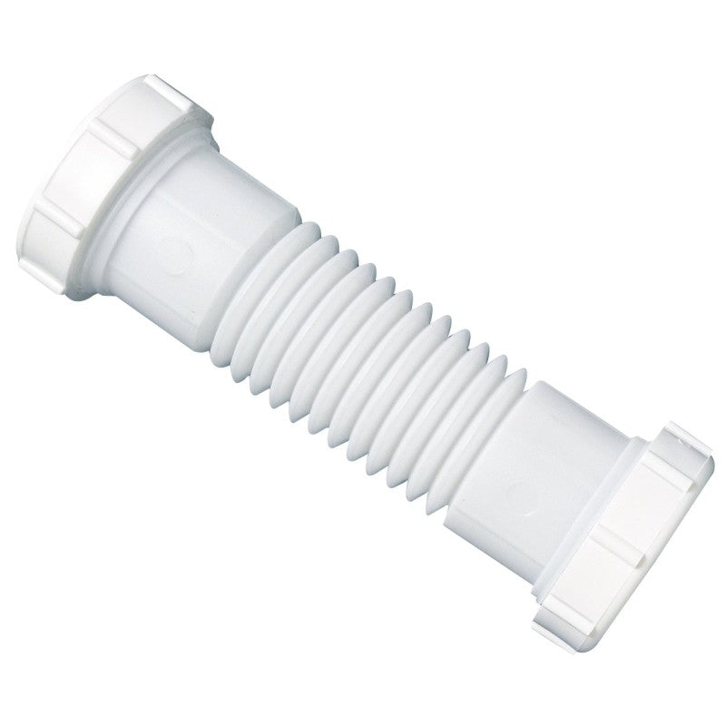 Plumb Pak PP812-15 Sink Drain Coupling, 1-1/2, 1-1/4 in, Slip Joint, Polypropylene, White