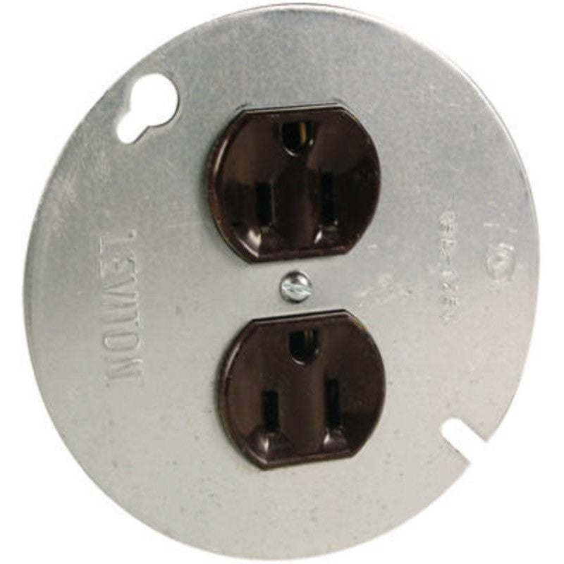 Legrand 4048CC4 Receptacle, 15 A, 125 V, Brown