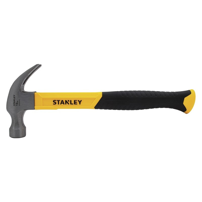 STANLEY STHT51512 Nailing Hammer, 16 oz Head, Curved Claw Head, Steel Head, 13 in OAL