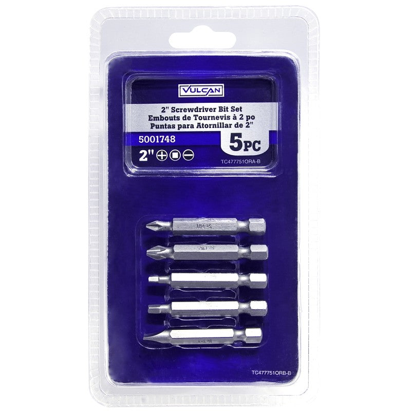 Vulcan 477751OR Screwdriver Bit Set, 5-Piece, Satin