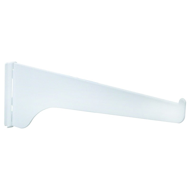 Knape & Vogt 180 WH 16 Shelf Bracket, 16 in L, Steel, Powder-Coated