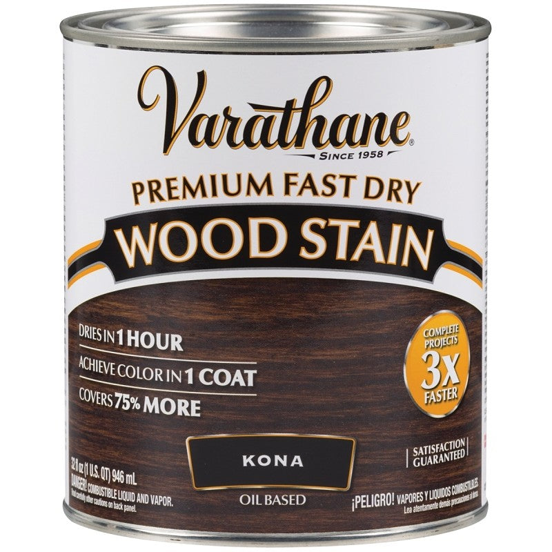 Varathane 262010 Wood Stain, Kona, Liquid, 1 qt, Can (Pack of 2)