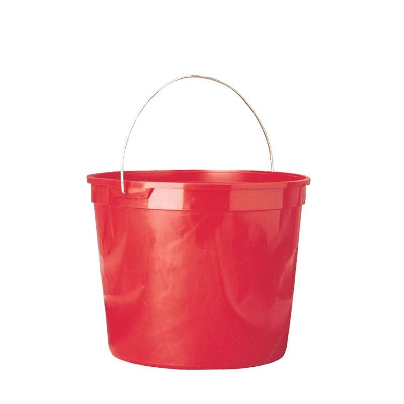 Leaktite #1124143 Rim Pail, 10 qt, HDPE, Red (Pack of 12)