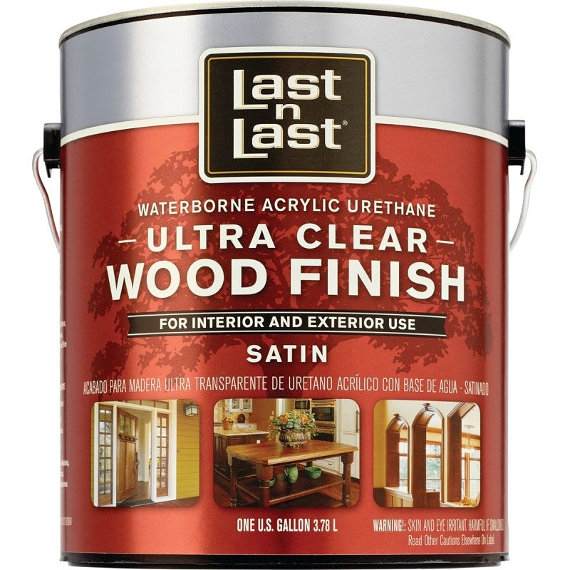 Last n Last 13101 Ultra Clear Wood Finish, Liquid, Clear, 1 gal, Can (Pack of 2)