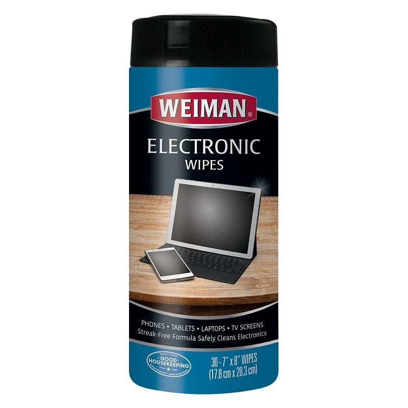 Weiman 93 Electronics Cleaning Wipes, 7 in L, 8 in W (Pack of 4)