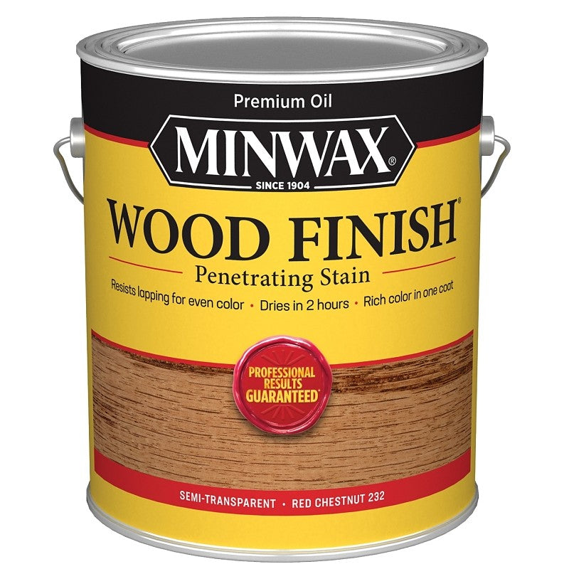 Minwax 710460000 Wood Stain, Oil Base, Red Chestnut, Liquid, 1 gal (Pack of 2)