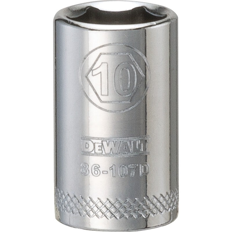 DEWALT DWMT86108OSP Hand Socket, 11 mm Socket, 1/4 in Drive, 6-Point, Vanadium Steel, Polished Chrome