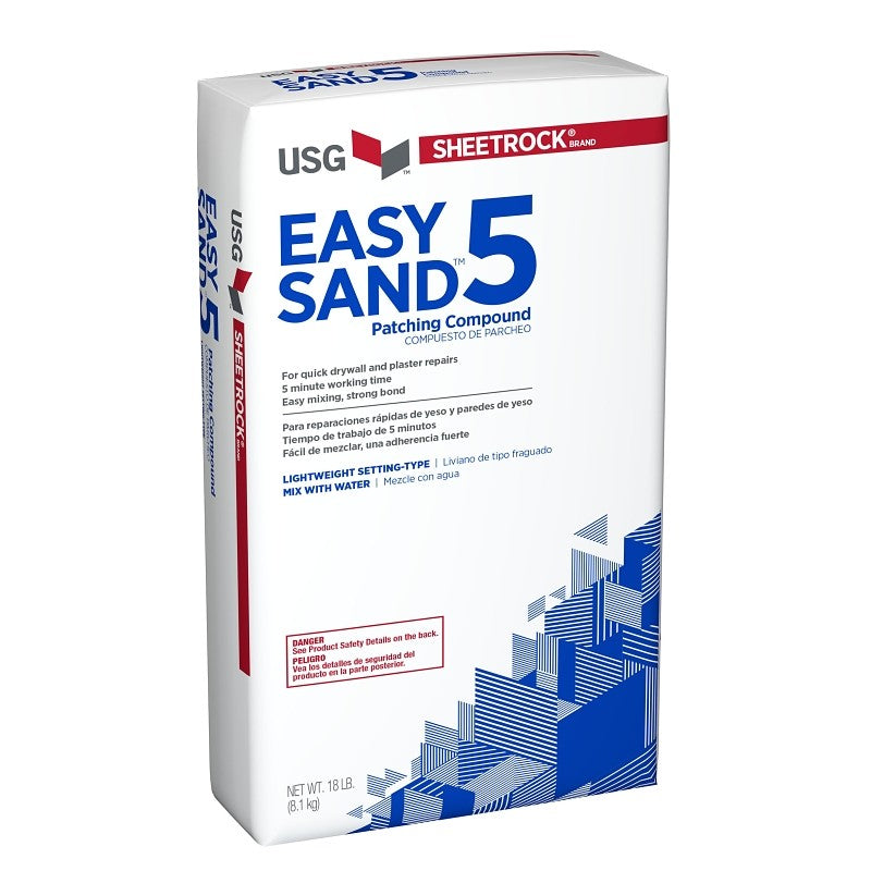 USG Easy Sand 384150-060 Joint Compound, Powder, Natural, 18 lb