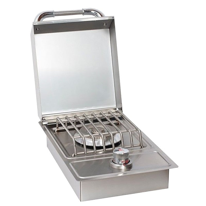 Bull 60009 Drop-In Single Side Burner, 12-1/2 in W x 5-3/4 in D x 20-1/2 in H Dimensions, Natural Gas Fuel