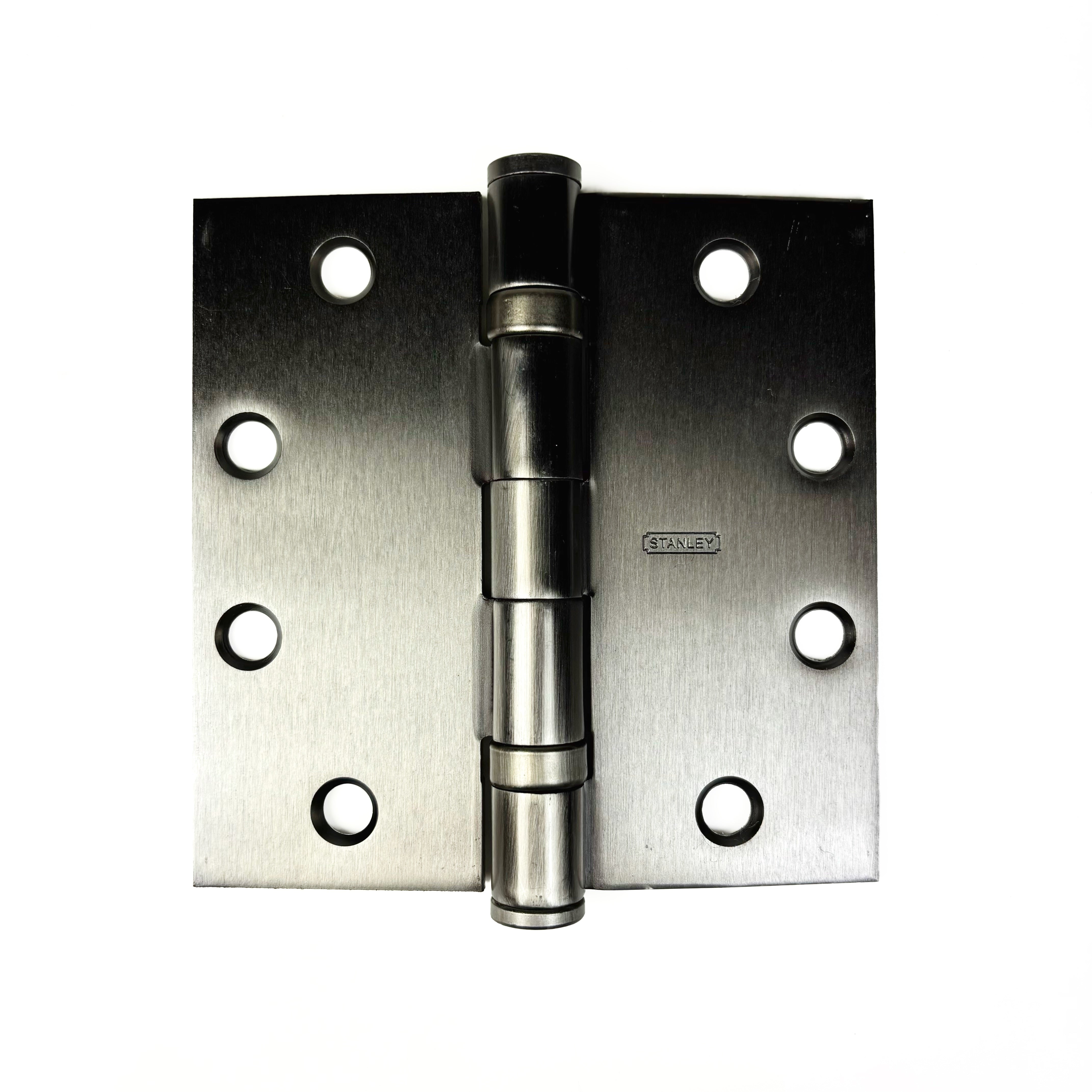 Ball Bearing Commercial Door Hinges 4-1/2 Inch Antique Nickel 3 Pack