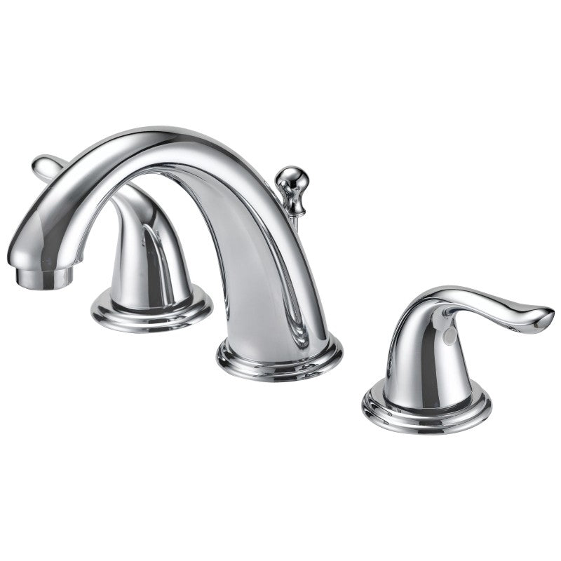 Boston Harbor TQ-FW6B0000CP Lavatory Faucet, 1.2 gpm, 2-Handle, 3-Faucet Hole, Brass/Plastic/Zinc, Lever Handle