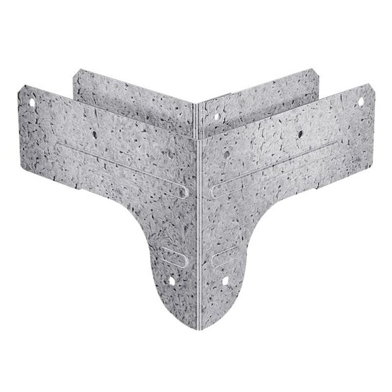 Simpson Strong-Tie RTC Series RTC2Z Rigid Tie Connector, 5-1/2 in H x 5-1/2 in W x 4.13 in D Dimensions, 18 ga, Steel (Pack of 12)