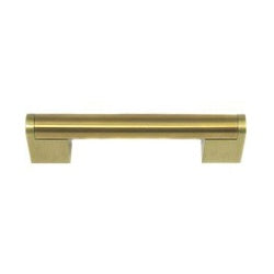 Laurey Tribeca Series 87811 Cabinet Pull, 4-3/4 in L Handle, 1.38 in Projection, Zinc, Titanium Gold
