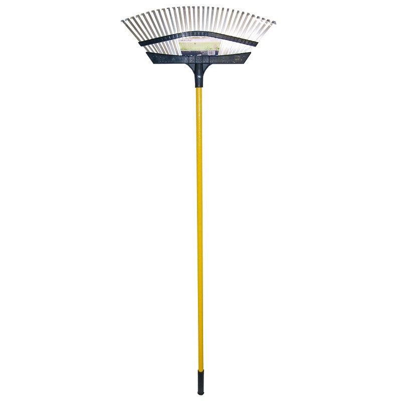 Rugg R5PTF-24T-54 Leaf Rake, Poly/Steel Tine, Fiberglass Handle, 24 in L Handle