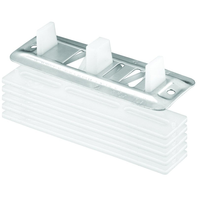 Prime-Line N 6661 Closet Door Guide, Plastic/Steel, White, Floor Mounting