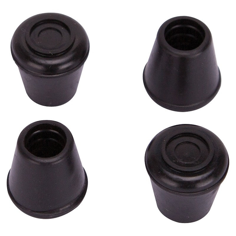 ProSource FE-50632-PS Furniture Leg Tip, Round, Rubber, Black, 1/2 in Dia, 1-1/8 in H
