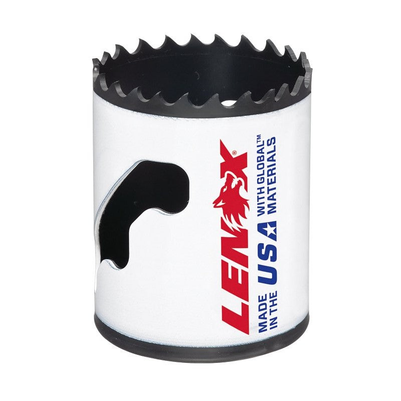 Lenox Speed Slot 3002626L Hole Saw with T3 Technology, 1-5/8 in Dia, 1-7/8 in D Cutting, 2L/3L/6L/7L Arbor, 4 to 5 TPI